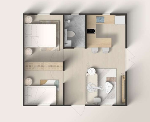 Load image into Gallery viewer, Two Bedroom (foldabl42)
